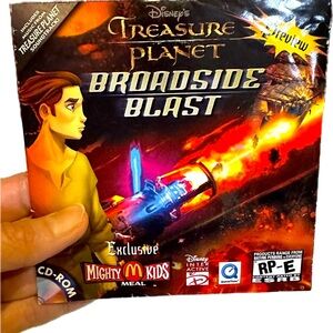 VTG 2002 DISNEY TREASURE PLANET BROADSIDE BLAST CD-ROM GAME PROMOTION MCDONALDS